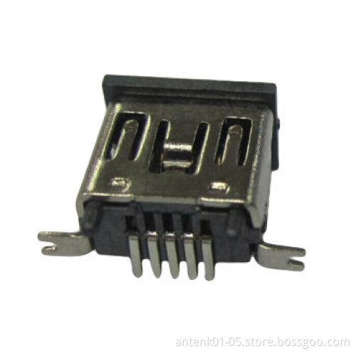 Mini USB Connectors, Mini USB Vertical SMT Type, Receptacle